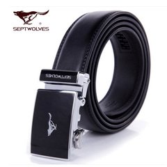 Septwolves genuine leather belt buckle belt automatic men men leather belt WA3994 120cm