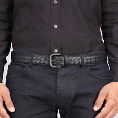 Calfskin belts, hand woven belts, men and women, pin buckles, belts, leather lovers, women's belts 105cm