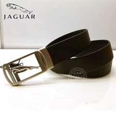 JAGUAR/ Jaguar new product, dark brown, leather leather belt, automatic buckle belt, JM36070452