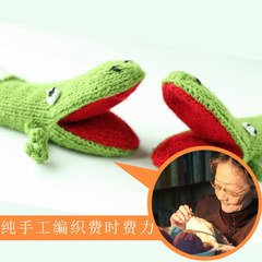 Japan buy winter gloves, winter cartoon original, hang neck, handmade, even refers to knitting gloves, knitting thickening