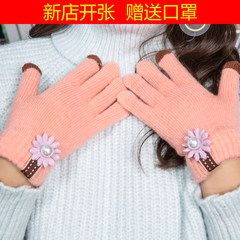 Autumn and winter, all new refers to sweaters, women's students, gloves, knitting, embroidery, warm, lovely, Korean mobile phone, touch screen mail