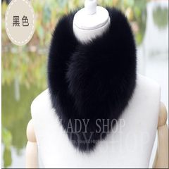 Real fur collar, fur collar, fox fur collar, fur collar, fur scarf, short Korean, autumn and winter, multicolored black collars.