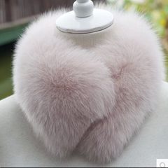 Real fur collar, fur collar, fox fur collar, fur collar, fur scarf, short Korean, autumn and winter women, multicolored rice and pink collars.