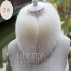 Real fur collar, fur collar, fox fur collar, fur collar, fur scarf, short Korean, autumn and winter, female multicolored cream collars.