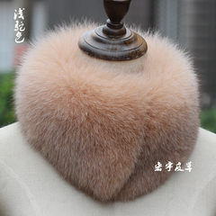 Real fur collar, fur collar, fox fur collar, fur collar, fur scarf, short Korean, autumn and winter women, multicolored, light camel hair clip.