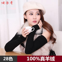 Shipping 2017 autumn and winter half gloves cashmere long sleeve cuff general sunscreen arm arm supporting children in winter