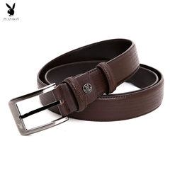 Dandy Mens belt buckle pure leather leather genuine all-match middle-aged middle-aged elderly leisure belt 125cm