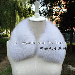 The fox fur collar real fur Fox Fur Scarf Collar fur collar all-match fur color Color