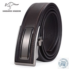 Automatic buckle youth leisure fashion belt leather belt business man kangaroo belt belt KANG