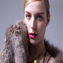 AYJ fur woven scarf shawl imported Russian sable fur collar all-match warm Ecru