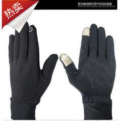 Black riding gloves, leisure fitness exercise, multi-purpose touch screen gloves, couples gloves, full touch screen gloves