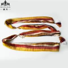 New trend female scarf scarf chain decorative waist belt multi function ribbon ribbon belt trousers skirt, ginger dress dress belt