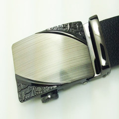 Leather belt, leather belt, leather belt, men belt, men's belt, Oxford beef tendon, laser alloy button pattern + 125cm