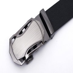 Leather belt, leather belt, leather belt, men belt, men's belt, Oxford beef tendon, laser alloy button pattern eight + body 125cm