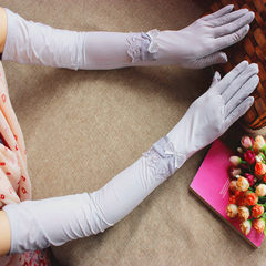 The new spring and summer sun gloves female thin Clubman drive with UV silk slip touchscreen cuff