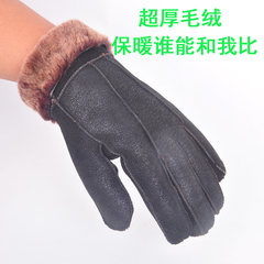 In winter, sheep fur, men's gloves, winter electric cars, motorcycles, leather lovers turn over fur, men's Gloves