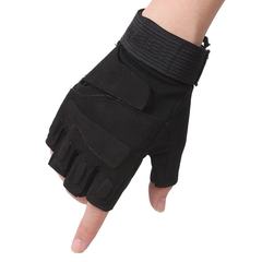 Spring and summer, thin breathable anti slip dew refers to men and women, outdoor sports, climbing, sunscreen, riding fitness, semi finger gloves