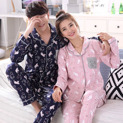 Silk silk couples pajamas summer short sleeves thin code large size men's and women's ice silk spring and winter winter pajamas home mailing girl M delivers male XL Lapel 72023