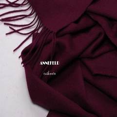 Exports of Japanese new, genuine, high-grade cashmere, wool blended scarf, shawl red wine