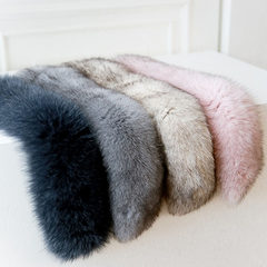 韩国代购新款冬季保暖皮草气质狐狸毛毛领围巾短款围脖