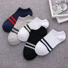 Socks, men socks, socks, socks, socks, shallow boat stockings, four seasons, low waist, odor, sweat and sweat, help summer 380D step on foot 6, two bars, 5 pairs.