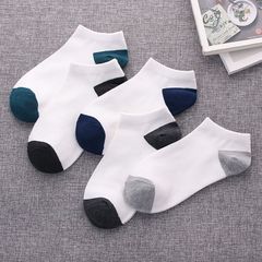 Socks, men socks, socks, socks, socks, shallow boat stockings, four seasons, low waist, odor, sweat and sweat, help summer 380D step on feet, match 6 colors, and white 5 pairs.