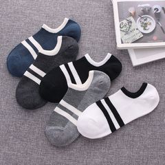 Socks, men socks, socks, socks, socks, shallow boat stockings, four seasons, low waist, odor, sweat and sweat, low 380D for summer, 6 feet for net, 5 pairs.