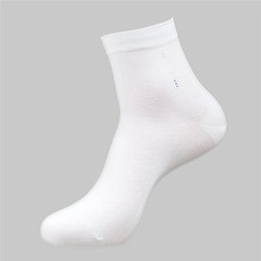 Male man pure cotton socks socks Jorge Valdano summer thin tube business sports socks deodorant thin men socks Suggest height 121-145cm 3RB629- white