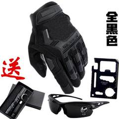 Glove riding all refers to windproof skiing, winter outdoor cold proof, warm waterproof, men's and women's equipment thickening, anti slip and wear-resisting JS all black.