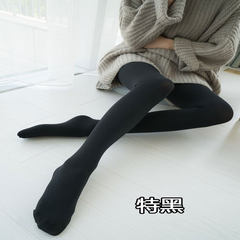 Little sister 120D micro pressure mask stovepipe socks pantyhose in thick and thin abdomen hips matte tights women Super black