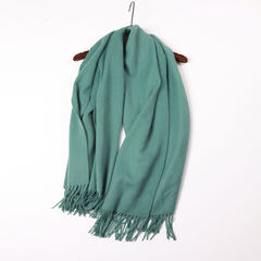 Nan Mama emboldened recommend! 2017, winter cashmere + lamb wool blended scarf scarf / new package post Vanilla green