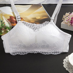 No steel ring, pure cotton, small chest bra, sweet and sweet girl, Japanese underwear, lace, thick bra, post bag 803: white 70/32AB cup
