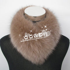 Fox fur scarf fur fur scarf collar fake fur collar collar clip a warm winter party female special offer Dark grey