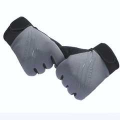 Mechanical training, dumbbell, horizontal bar, summer riding, cycling, anti-skid, breathable thin, sports gloves, male and female room, all finger device Grey XIUXIAN grey
