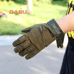 Army fan Black Hawk tactical gloves, men, winter and autumn, all refers to fleece, warm, wind, youth, special forces, riding, anti-skid Elegant black (plus velvet black finger)