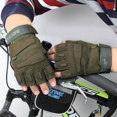 Manufacturers customized sports, semi finger tactical gloves, outdoor riding bicycles, bicycles, protective gloves Sand color