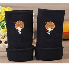 The winter warm men and women EXO office gloves Luhan Wu Yifan star fashion students Half Finger luminous Bracers Luhan Wallpapers