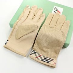 Driving sunscreen gloves, men mean ultra-thin, breathable anti-skid, summer drivers, outdoor riding, cycling, cotton, summer "Q-7" - khaki