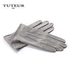 MS Hart and leather gloves retro soft sheepskin leather back muscle single short single leather gloves and 1152 female Gray 1152A