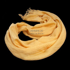 Wool Cashmere Scarf European single featured zebra silk wool blended cashmere scarf kumquat Orange color