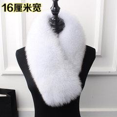 Fur, fur scarf, fox fur collar, fur scarf, long clip, Korean, autumn and winter women's bag, the color is 16 centimeters wide.
