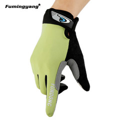 Riding Gloves men refer to spring, summer, touchscreen sports, mountaineering, anti slip, wearable mountain bike, outdoor gloves, female green, all touch touch.