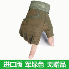 Black Hawk Half Finger Gloves men and women outdoor sports special tactics special anti-skid spring summer sun gloves, imported black hawk half fingers [army green] no gifts.