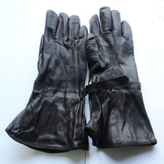 Stocks of Navy sheepskin gloves, outer fleece, five finger gloves, leather gloves, wool gloves Ship leather gloves