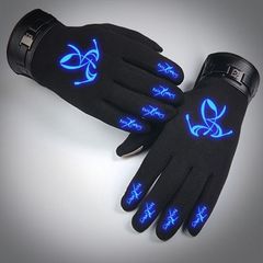 Noctilucent Fate/Zero touch screen gloves, male anime order, mantra, ritual, thickening, riding, gloves, gloves and -Z-caster gloves.