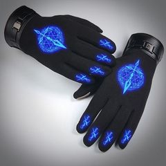 Noctilucent Fate/Zero touch screen gloves, anime, mandate, seal, ritual, courtesy, velvet, thickening, gloves, gloves, -Z-, etc.
