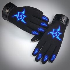 Noctilucent Fate/Zero touch screen gloves, manga anime order, mantra, ritual, thickening, riding gloves, gloves, -Z-, wild goose night.
