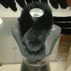 Fox Fur Scarf / super wealthy Fox Fur Collar Scarf / Scarf fur raccoon fur collar Black Fox
