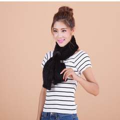 Special price lovely leather European station mink fur maid fur scarf scarf winter warm scarf hot black black 188