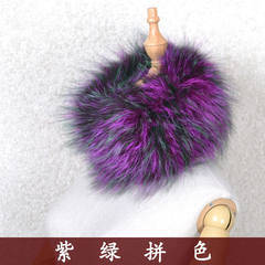 In the autumn and winter, the new version of fox fur and grass scarf and scarf are mostly made of two sided hair elastic neck sleeves.